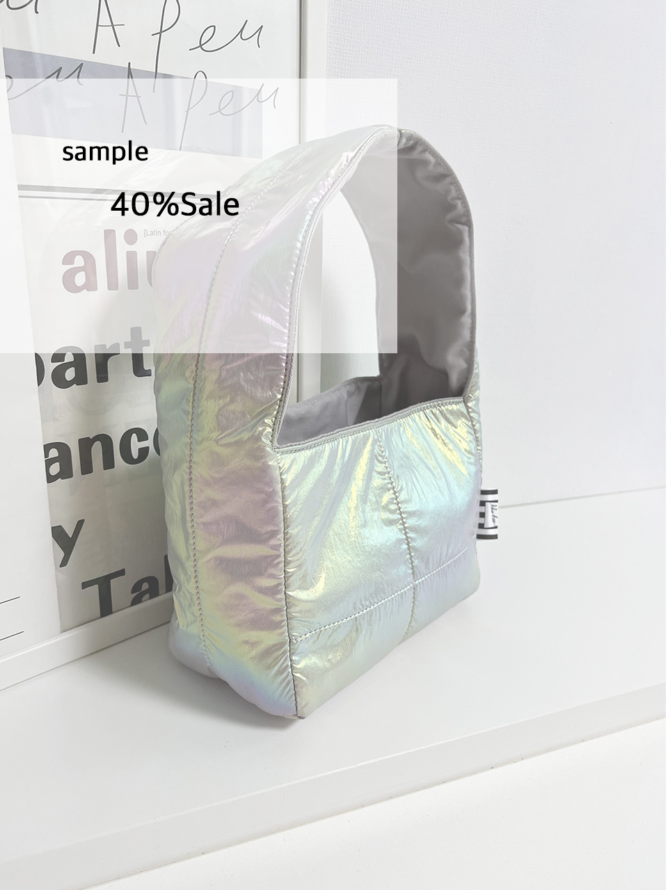 sample 40%sale   아로퀼팅실버백