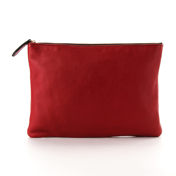 RED SIMPLE POCKET  CLUTCH 