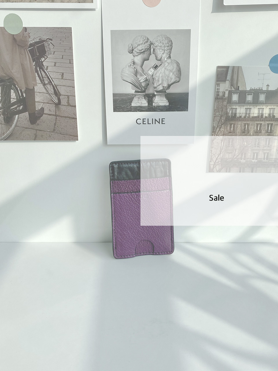 SALE  purple sheep card wallet